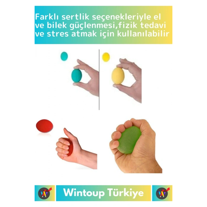 Özel Üretim Silikon Fizik Tedavi Egzersiz Stres Topları El Bilek Parmak Güçlendirme Topları 4lü Set