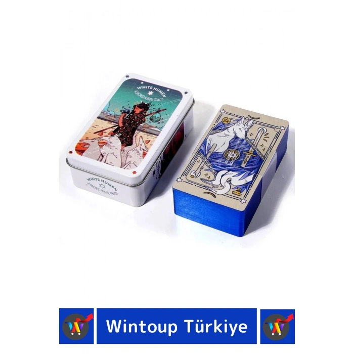 Özel Üretim Kutulu Beyaz Numen Tarot Pdf Kılavuzlu Kitap Divination Kader 78 Adet Tarot Kartı