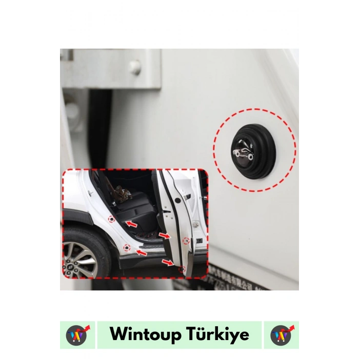 Özel Üretim Uzun Ömürlü Oto Araç Otomobil Gürültü Darbe Çizilme Önleyici Fosforlu Koruyucu Ped 10lu