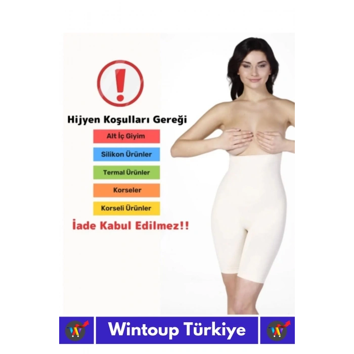 Özel İz Göstermez Kaymaz Toparlayıcı Sıkılaştırıcı Etkili Kalça Popo Dikleştirici Yüksek Bel Korse