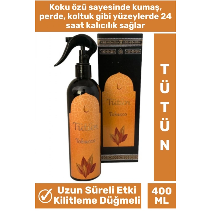 Özel Seri Kilitleme Düğmeli Uzun Süre Rahatlatıcı Etkili Tobacco Koku Tütün Oda Kokusu 400 ML