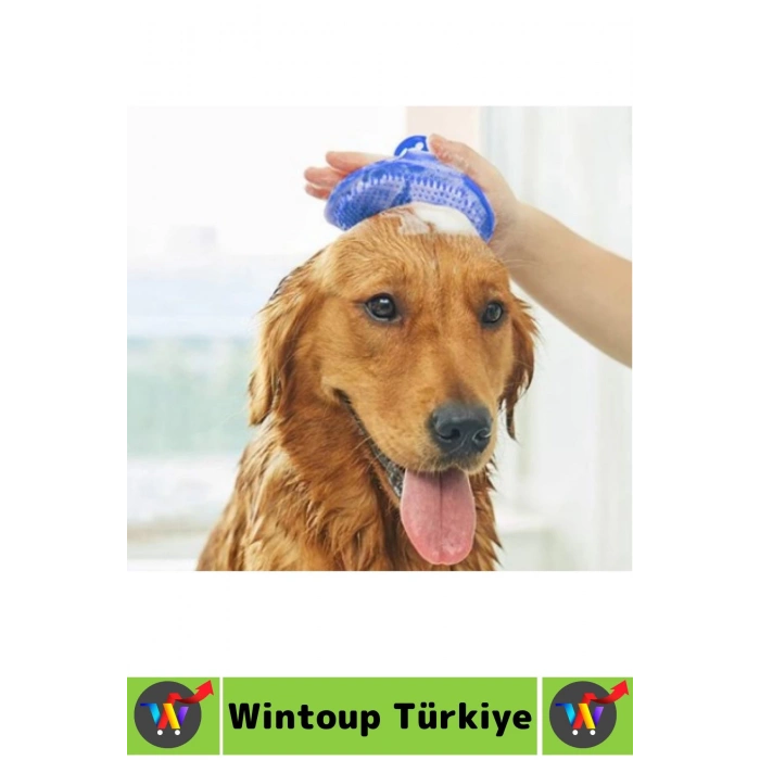 Ergonomik Evcil Hayvan Yumuşak Esnek Zararsz Masaj Pet Kedi Köpek Silikon Tüy Toplama Yıkama Fırçası