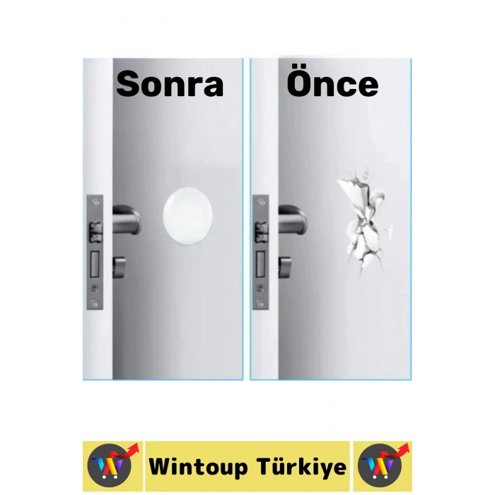 Şık Tasarım Mobilya Kapı Kolu Darbesi Kapı Durdurucu Gürültü Darbe Emici Şeffaf Silikon Ped 6 Adet