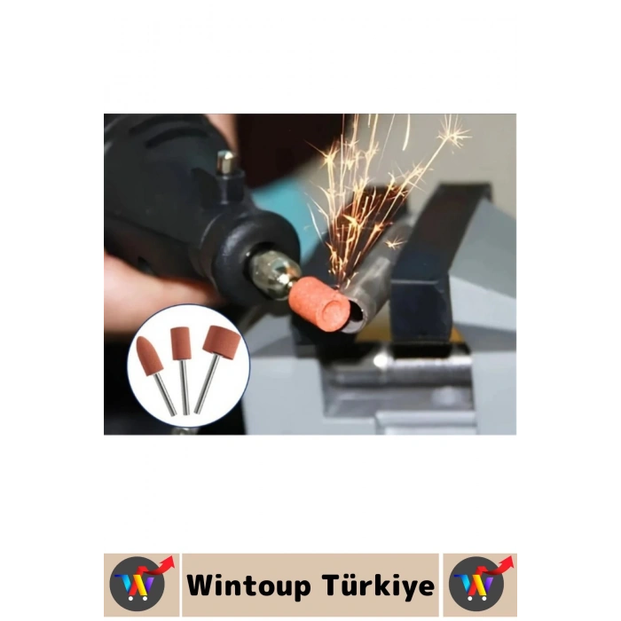 Dayanıklı Atölye Tamir Metal Ahşap Plastik Parlatma Temizleme Çapak Alma Kalıpçı Taşlama Seti 10 Prç