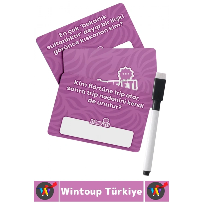 Eğlenceli Arkadaş Grup Tatil Yılbaşı Silgili Kalemli Kız Kızlar Gecesi Cesur İtiraf Oyunu 45 Kart