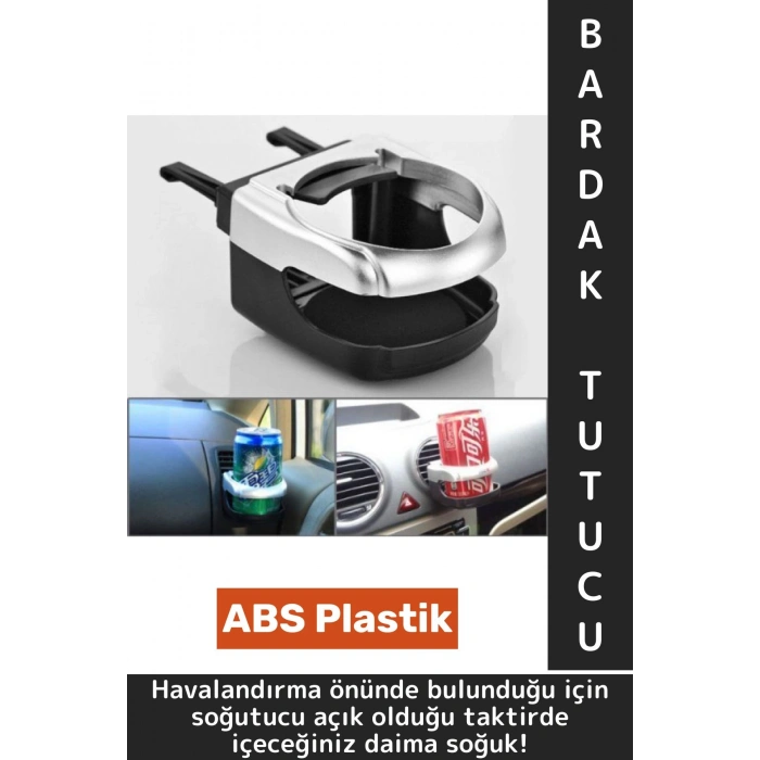 Universal Tüm Araç Modelleri Havalandırma Uyumlu Kolay Montaj Sert Plastik Araç İçi Bardak Tutucu