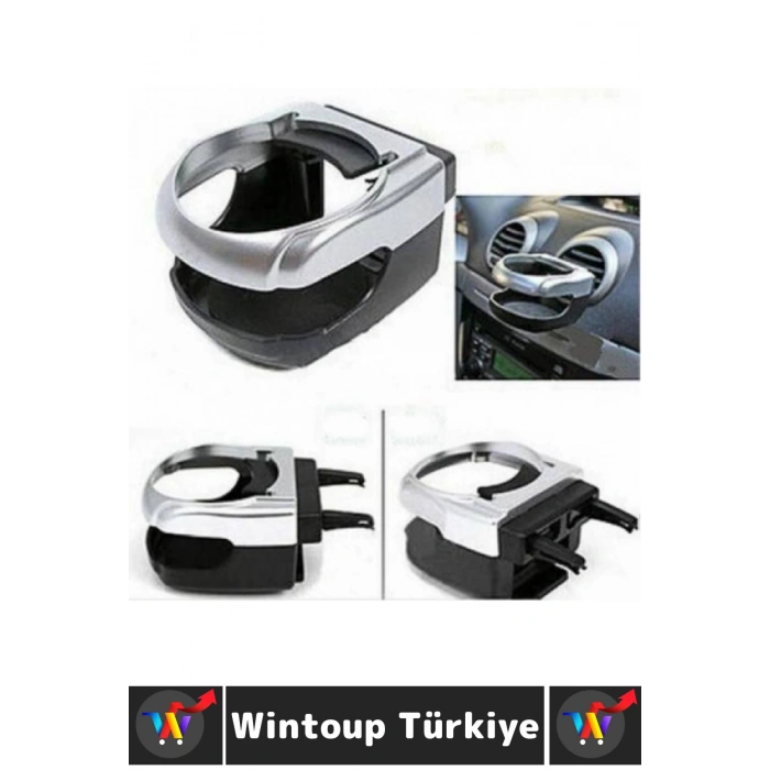 Universal Tüm Araç Modelleri Havalandırma Uyumlu Kolay Montaj Sert Plastik Araç İçi Bardak Tutucu