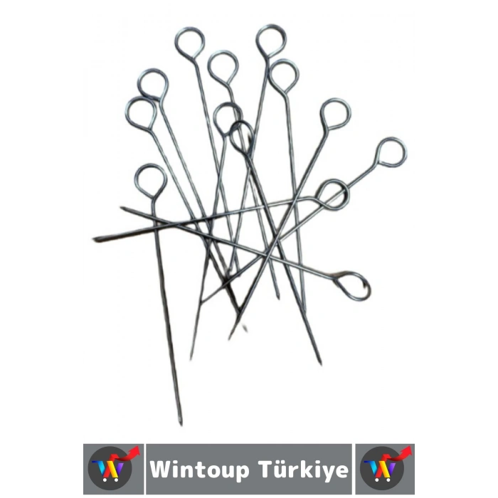 Premium Uzun Ömürlü Isıya Dayanıklı Sebze Et Tavuk Balık Izgara Airfryer Şiş Teli 20 Cm X 10 Adet