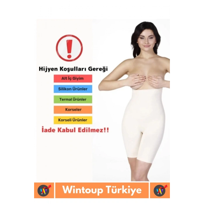 Özel İz Göstermez Kayma Önleyici Silikonlu Toparlayıcı Etkili Masaj Özellikli Yüksek Bel Slip Korse