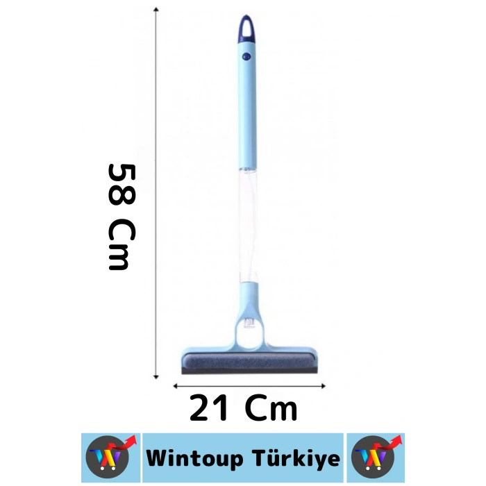 Premium Banyo Mutfak Fayans Oto Ayna Çift Taraflı 4 in 1 Spreyli Çek Çekli Camsil Fırça Aparatı