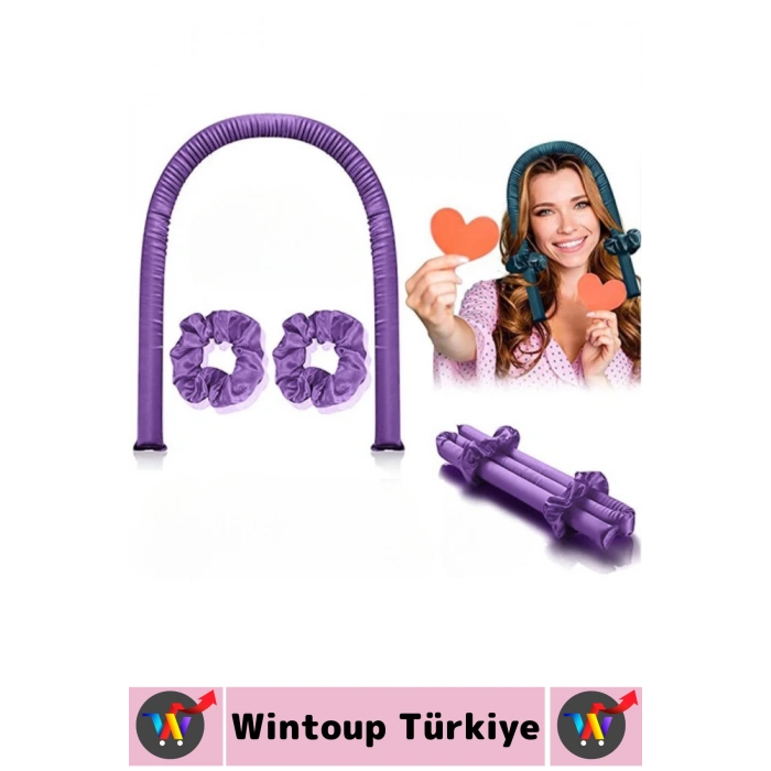 Yüksek Kalite Saç Yıpratmaz Elektriklendirmez Alet Gerektirmez Isısız Saç Şekillendirme Seti Bigudi