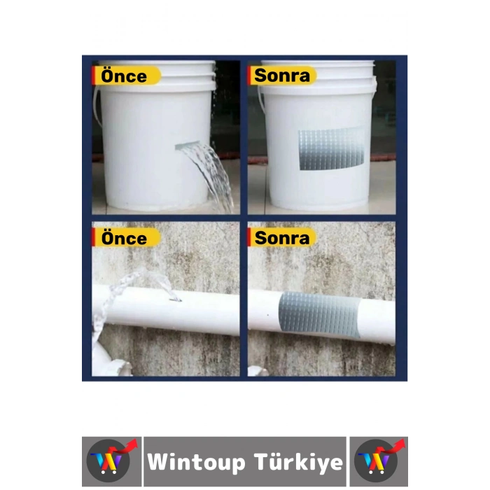 Ultra Güçlü Su Geçirmez Isıya Dayanıklı Alüminyum İzolasyon Tamirat 72 Mm X 2 Metre Çamur Bant 4 Adt