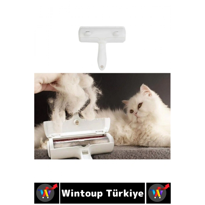 Evcil Hayvan Tüy Toz Giysi Yatak Koltuk Halı Kolay Temizlenir Hazneli Kedi Köpek Tüy Toplama Aleti