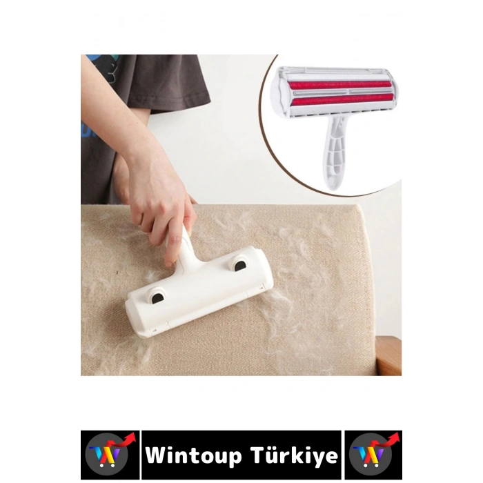 Evcil Hayvan Tüy Toz Giysi Yatak Koltuk Halı Kolay Temizlenir Hazneli Kedi Köpek Tüy Toplama Aleti