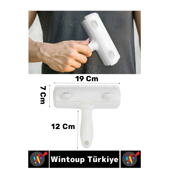 Evcil Hayvan Tüy Toz Giysi Yatak Koltuk Halı Kolay Temizlenir Hazneli Kedi Köpek Tüy Toplama Aleti