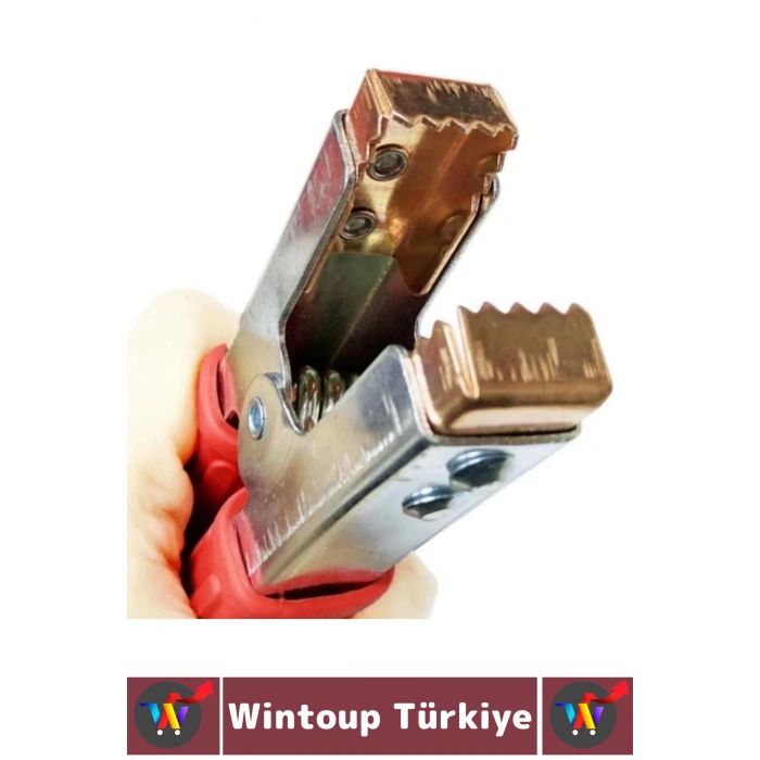 Premium Otomobil Motosiklet Kamyonet Güçlü Mekanizma Artı Eksi Büyük Boy Akü Takviye Kablo Maşası