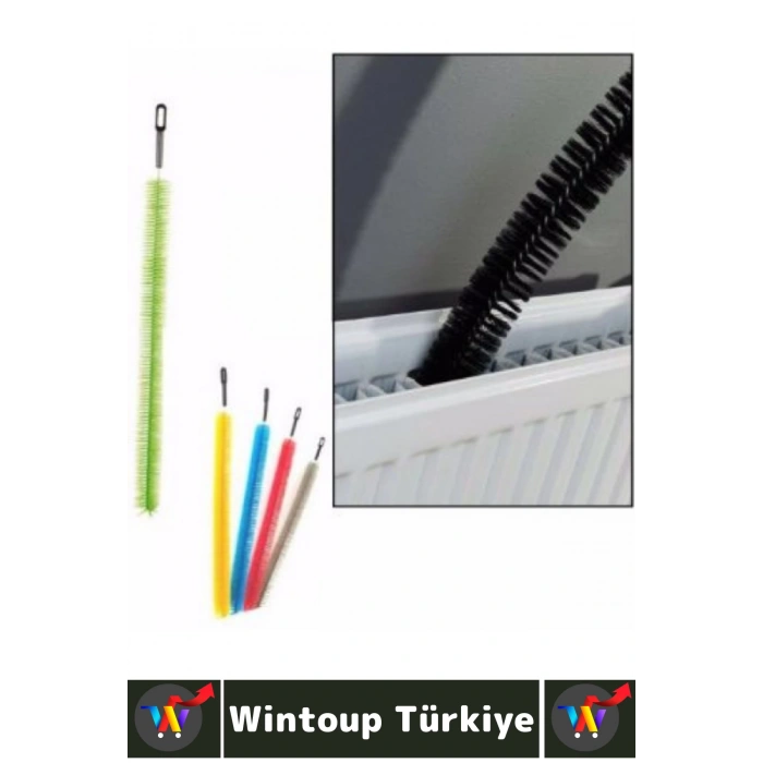 Dayanıklı Uzun Esnek İnce Yapılı Kalorifer Ulaşılması Zor Nokta Toz Kir Petek Temizlik Fırçası 60 Cm