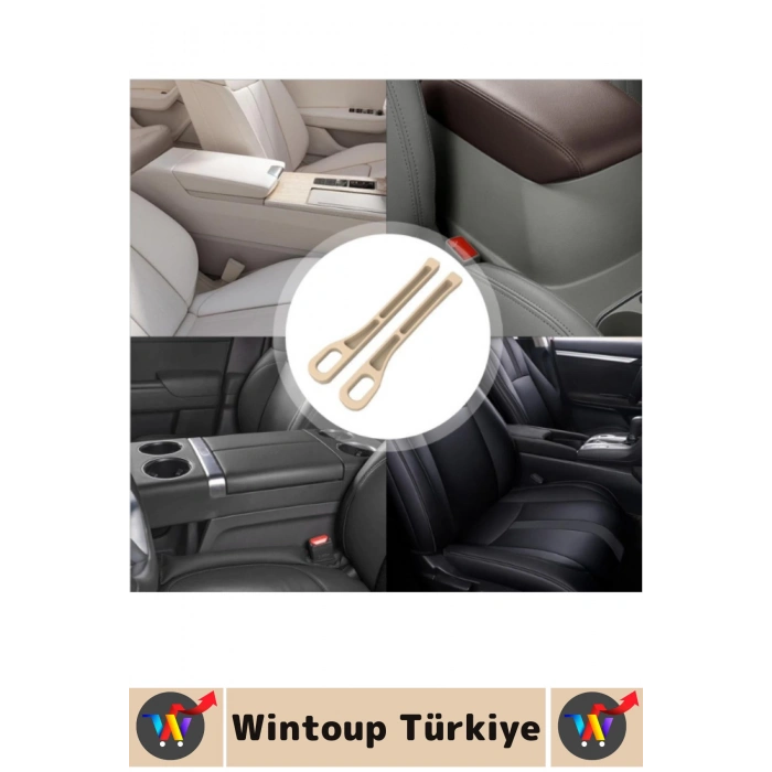 Dayanıklı Esnek Montaj Gerektirmez Telefon Anahtar Küçük Eşya Düzenleyici Araç İçi Organizer Krem