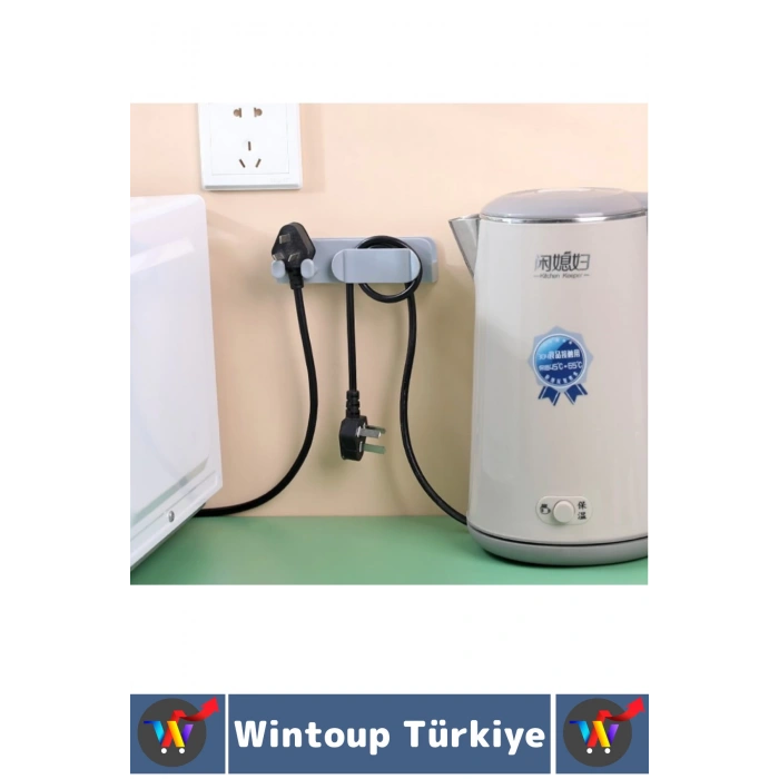 Kendinden Yapışkanlı Mutfak Yatak Oturma Odası Dağınıklık Önleyen Çok Amaçlı Duvar Şarj Standı 4 Adt