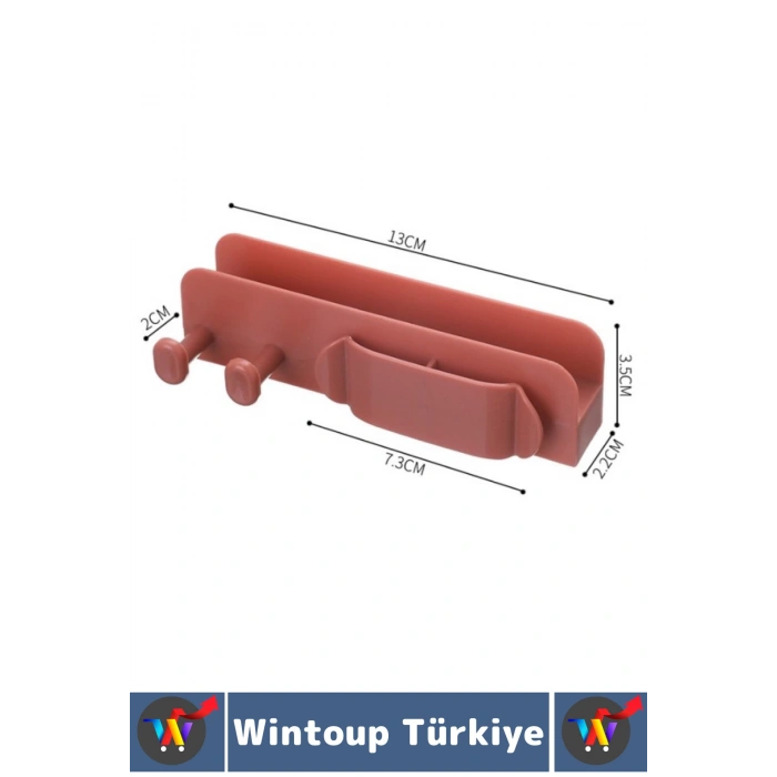 Kendinden Yapışkanlı Mutfak Yatak Oturma Odası Dağınıklık Önleyen Çok Amaçlı Duvar Şarj Standı 4 Adt
