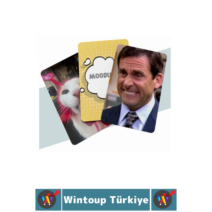 Eğlenceli Genç Yetişkin Arkadaş Yılbaşı Sosyalleşme Özel Gün Moodunu Bul-Mood Oyun Kartları 200 Kart