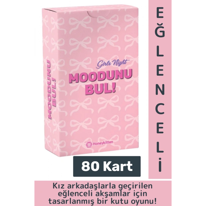 Eğlenceli Genç Yetişkin Arkadaş Yılbaşı Sosyalleşme Moodunu Bul-Girls Night Oyun Kartları 80 Kart