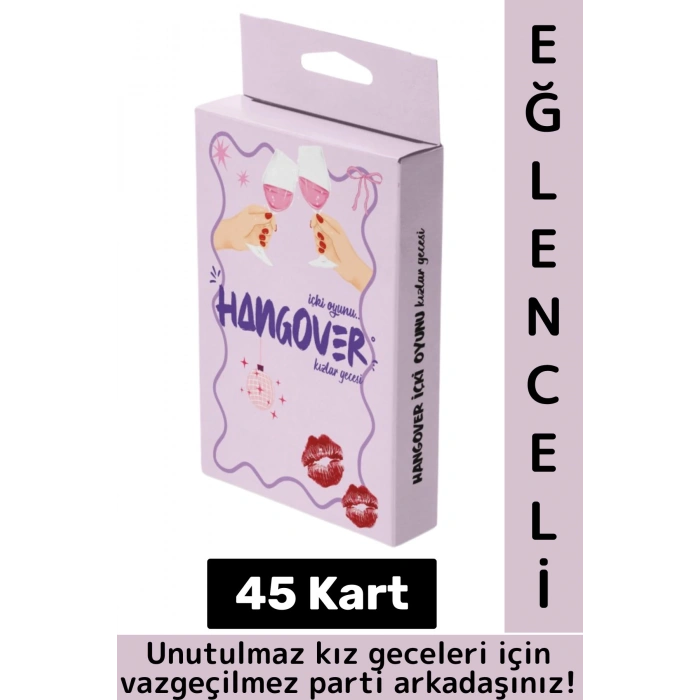 Eğlenceli Arkadaş Parti Özel Gün Kız Kıza Cesur İtiraf Oyun Hangover Mini İçki Oyunu-Kızlar Gecesi