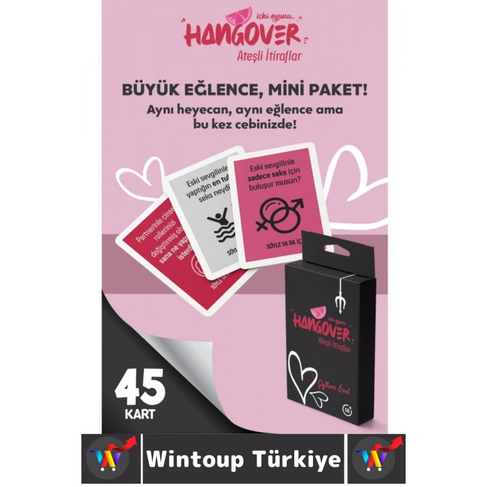 Eğlenceli Parti Özel Gün Sevgililer Günü Çift Cesur Oyun Hangover Mini İçki Oyunu-Ateşli İtiraflar