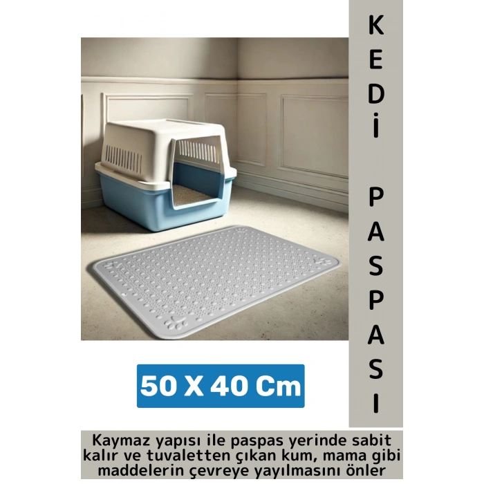 Evcil Hayvan Pet Kaymaz Yıkanabilir Kolay Temizlenir Yatak Tuvalet Önü Mama Kabı Altı Kedi Paspası