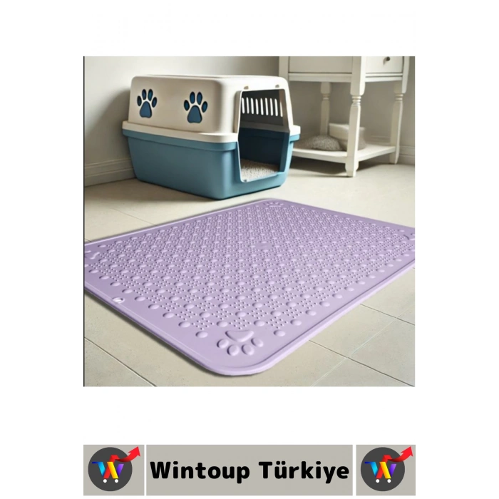 Evcil Hayvan Pet Kaymaz Yıkanabilir Kolay Temizlenir Yatak Tuvalet Önü Mama Kabı Altı Kedi Paspası