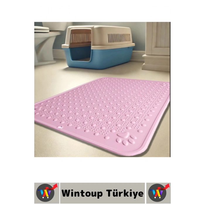 Evcil Hayvan Pet Kaymaz Yıkanabilir Kolay Temizlenir Yatak Tuvalet Önü Mama Kabı Altı Kedi Paspası