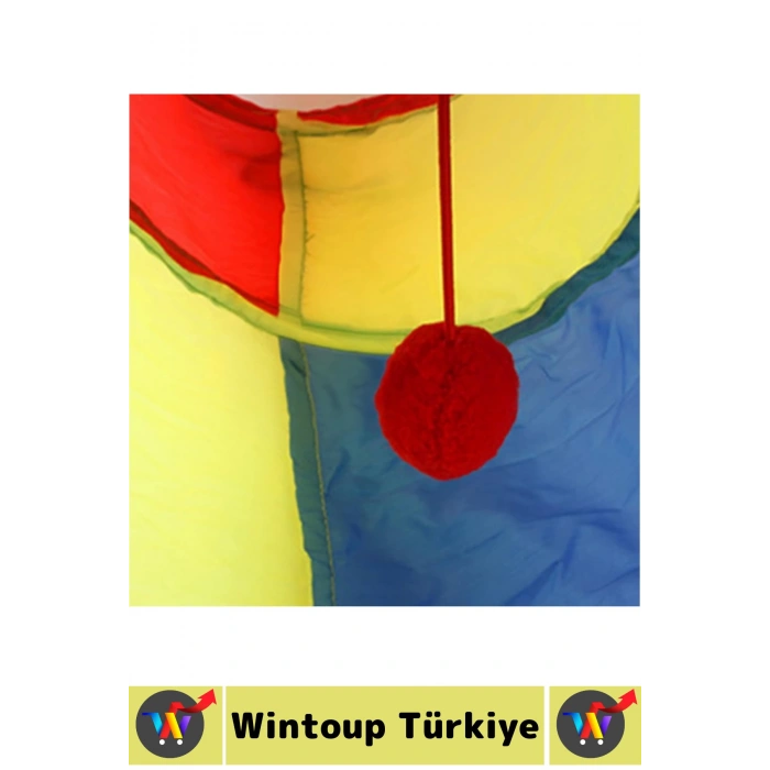 Kedi Köpek Küçük Irk Eğlenceli Oyuncak Sağlıklı Kokusuz Bağımsız Oyun Evcil Hayvan Tüneli 50 X 25 Cm