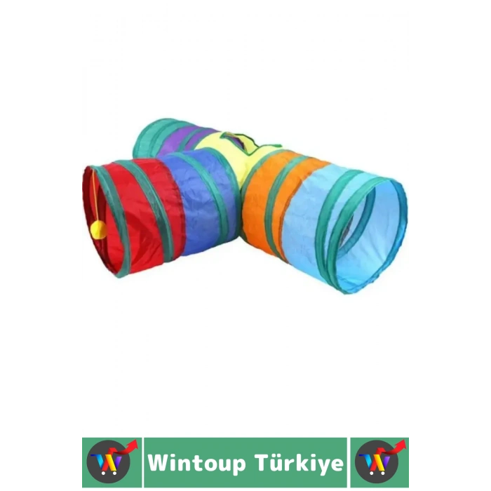 Premium Kedi Köpek Eğlenceli Oyuncak Sağlıklı Kokusuz Bağımsız Oyun Evcil Hayvan Tüneli 85 X 50 Cm