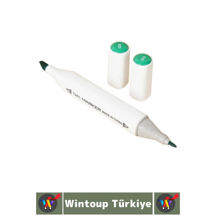 Yüksek Kaliteli Okul Hobi Sanat Çizim Canlı Renkli Çift Taraflı Marker Kutulu Boya Kalemi 12 Parça