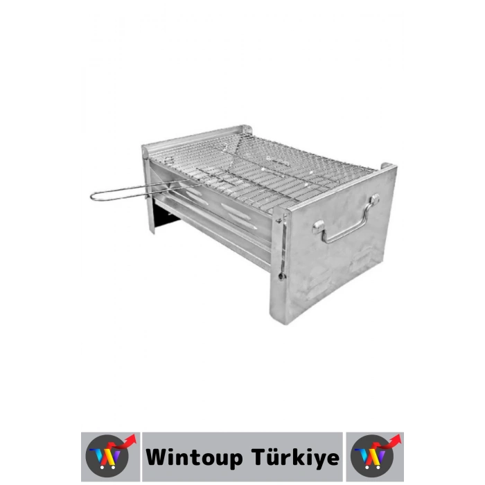 Kompakt Kamp Piknik Outdoor Bahçe Balkon Pratik Taşıma Kollu Katlanabilir Mangal 20 X 41 X 27 Cm