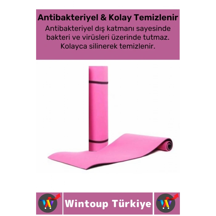 Taşıma Askılı Konforlu Su Geçirmez Kaymaz Pilates Aerobik Fitness Çadır Zemin Yer Minderi Kamp Matı