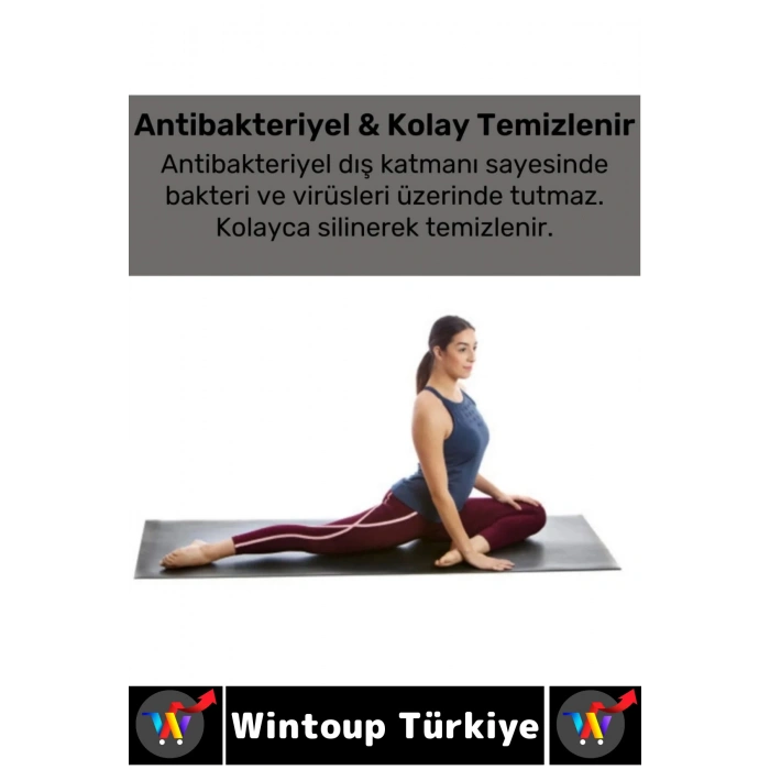Taşıma Askılı Konforlu Su Geçirmez Kaymaz Pilates Aerobik Fitness Çadır Zemin Yer Minderi Kamp Matı