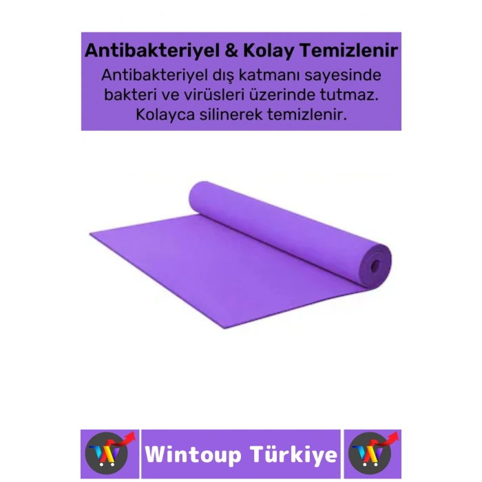 Taşıma Askılı Konforlu Su Geçirmez Kaymaz Pilates Aerobik Fitness Çadır Zemin Yer Minderi Kamp Matı