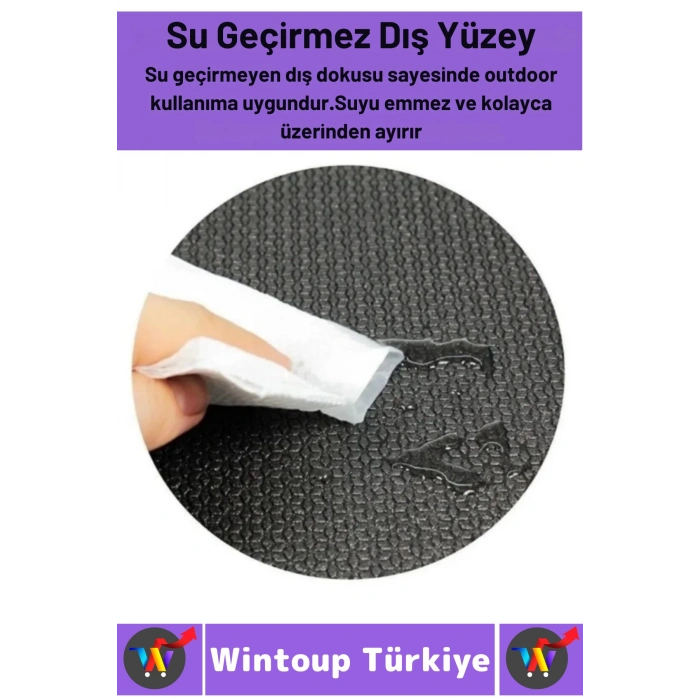 Taşıma Askılı Konforlu Su Geçirmez Kaymaz Pilates Aerobik Fitness Çadır Zemin Yer Minderi Kamp Matı