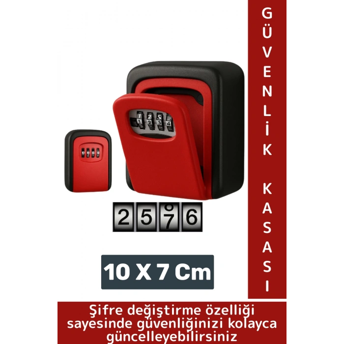 Dayanıklı Sert Plastik Değiştirilebilir Şifreli Para Kart Anahtar Küçük Eşya Saklama Güvenlik Kasası