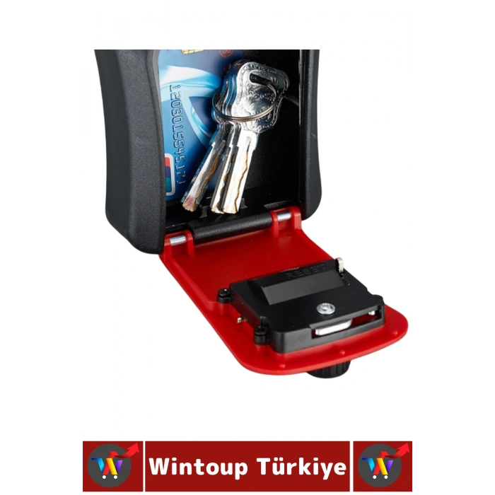 Dayanıklı Sert Plastik Değiştirilebilir Şifreli Para Kart Anahtar Küçük Eşya Saklama Güvenlik Kasası