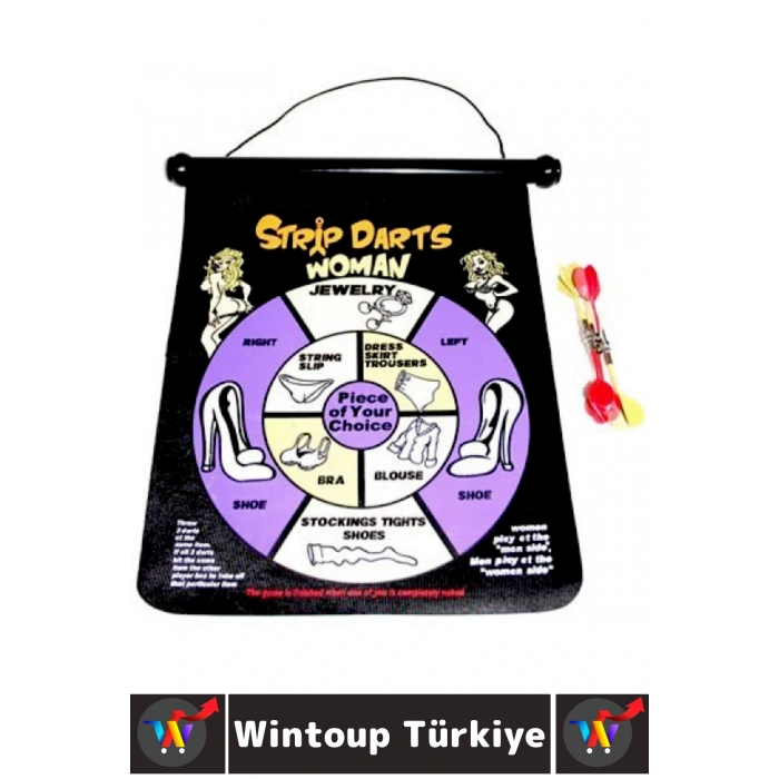 Özel Gün Gece Sevgili Çift Genç Yetişkin Fantezi 4 Manyetik Dartlı Çift Yüzeyli Strip Darts Oyunu