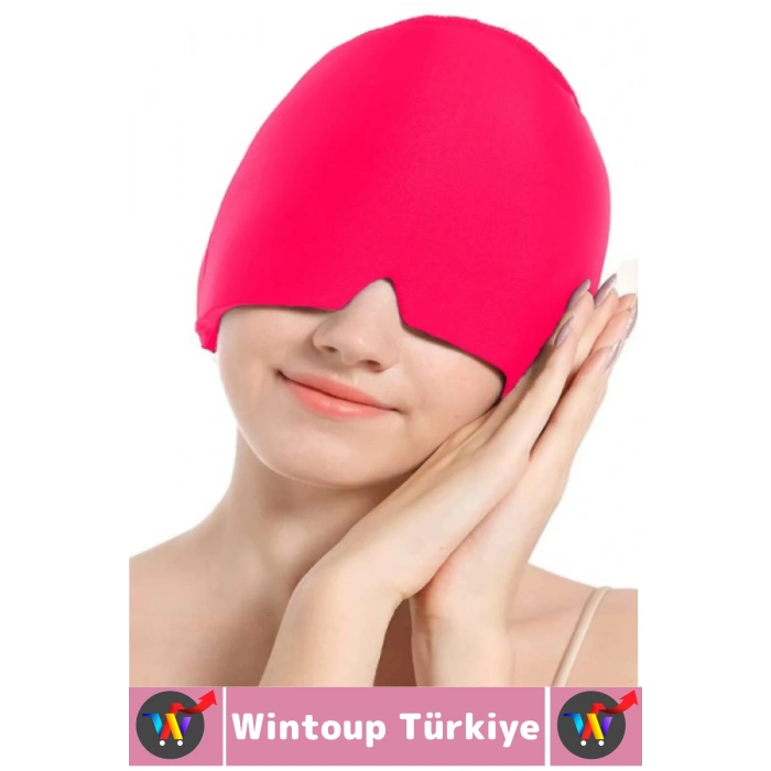 Premium Elastik Kadın Erkek Rahatlatıcı Soğuk Sıcak Kompress Jel Dolu Mıgren Ağrı Uyku Kafa Bandı