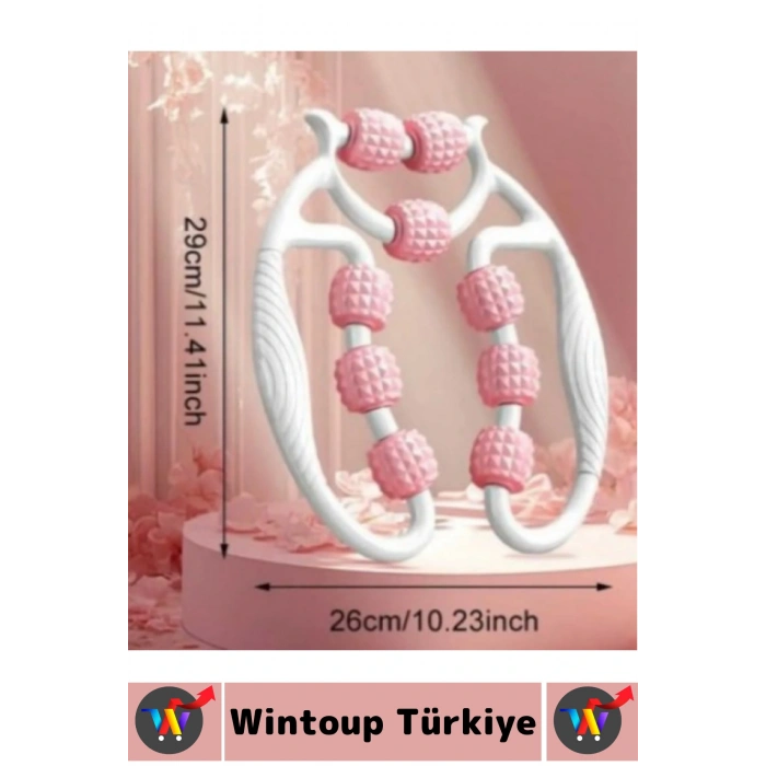 Cilt Sıkılaştıran Bacak Kol Omuz Boyun 9 Teker Ayarlanabilir Basınç Çift Taraflı Selülit Masaj Aleti