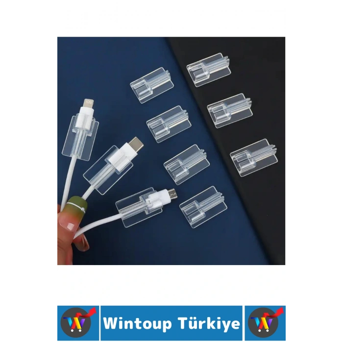 Premium Telefon Şarj Kablosu Aşınma Yıpranma Kırılma Önleyici Şeffaf Silikon Kablo Koruyucu 8 Adet