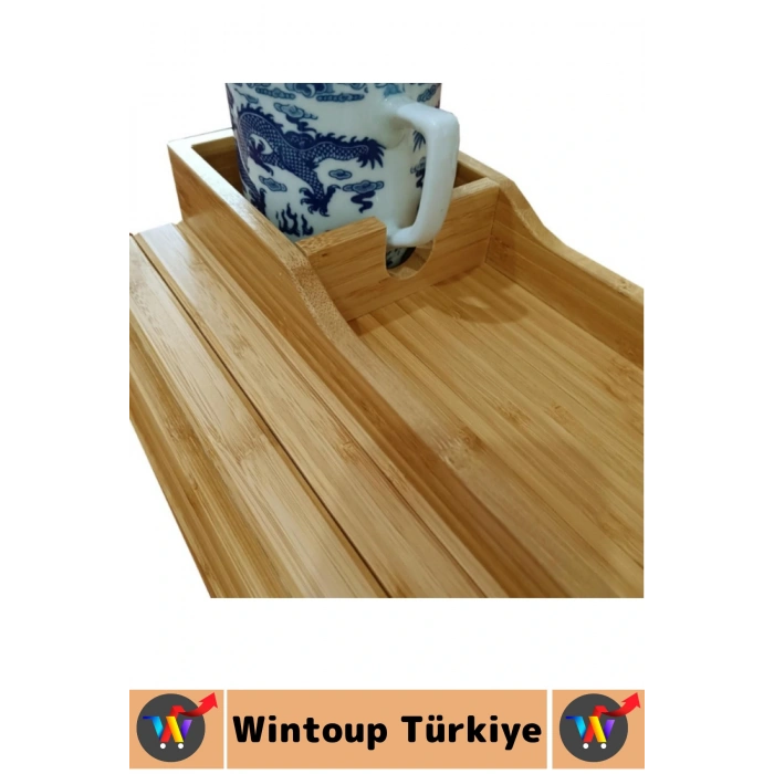 Premium Dayanıklı Pratik Yan Sehpa Çok Şık Doğal Görünüm Ahşap Katlanabilir Koltuk Kanepe Tepsisi