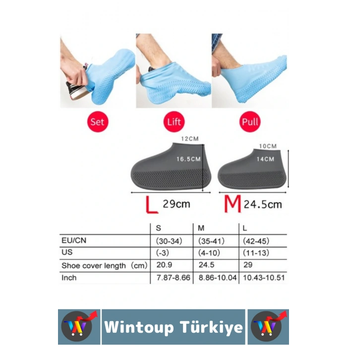 Dayanıklı Esnek Yağmur Kir Çamur Kamp Piknik Outdoor Çanta Boy Pratik Su Geçirmez Ayakkabı Kılıfı