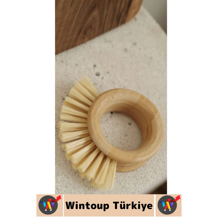 Ergonomik Kolay Tutuş Sert Bitkisel Kıllı Havuç Patates Pancar Turp Sebze Meyve Yıkama Fırçası