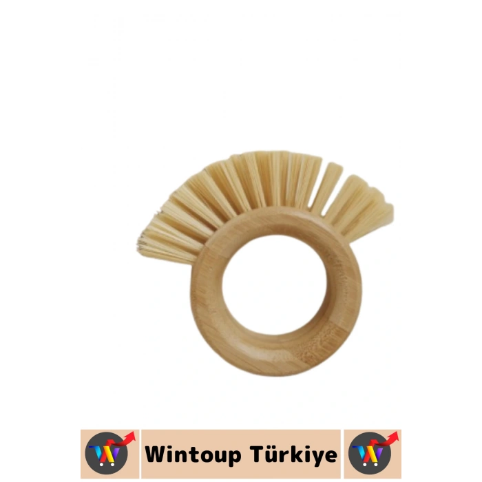 Ergonomik Kolay Tutuş Sert Bitkisel Kıllı Havuç Patates Pancar Turp Sebze Meyve Yıkama Fırçası