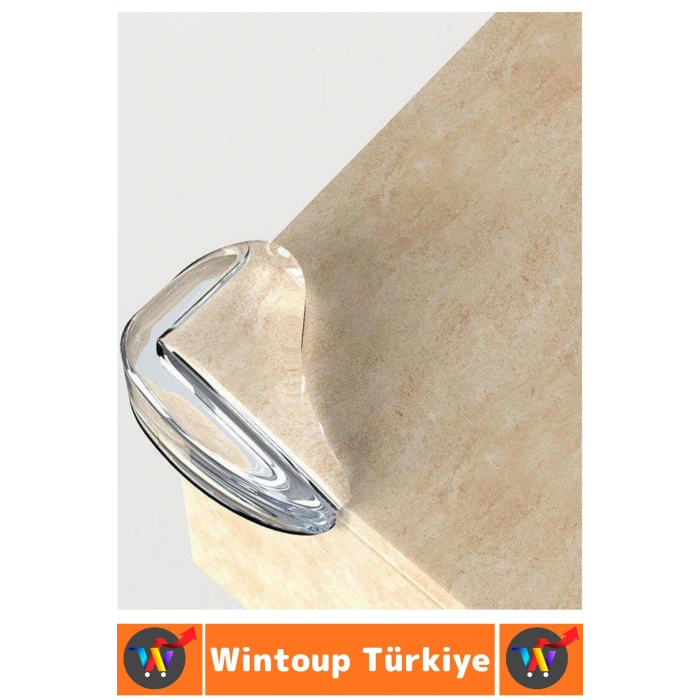 Pratik Çocuk Bebek Güvenlik Masa Komodin Mobilya Çarpma Önleyen Silikon Köşe Kenar Koruyucu 4 Adet